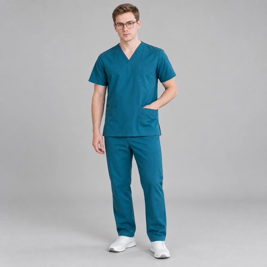 Scrubs médicos para hombre detalle